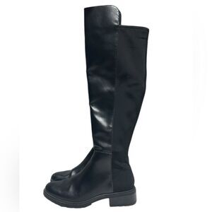Anne Klein Iflex Leather Black Over the Knee Boots Tall Boots Frida size 6